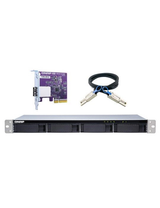 QNAP Rack 1U 4 Baies + PCIe Card | DOTIRI