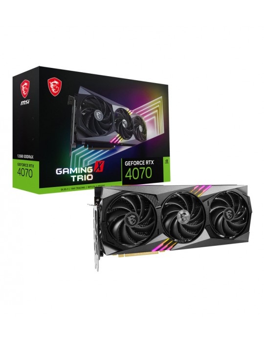 MSI GEFORCE RTX 4070 GAMING X TRIO 12G carte graphique NVIDIA 12 Go GDDR6X