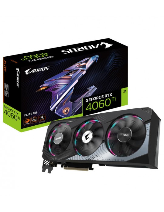 Gigabyte AORUS GeForce RTX 4060 Ti ELITE 8G NVIDIA 8 Go GDDR6