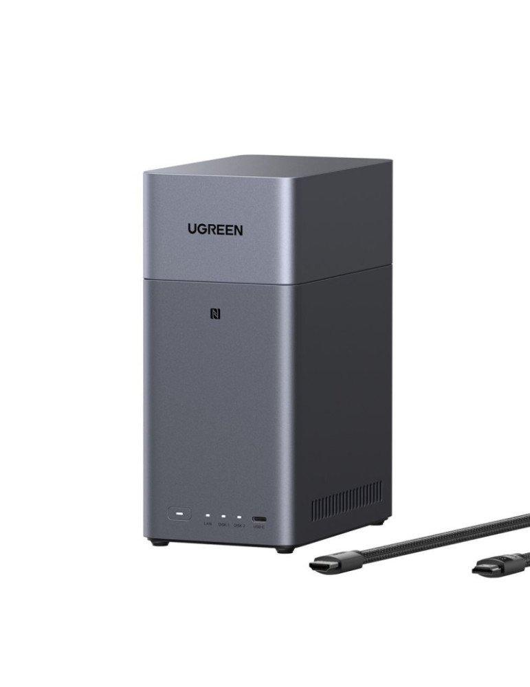 Ugreen DH2300 NAS Mini Tower 4 Go Gris | DOTIRI