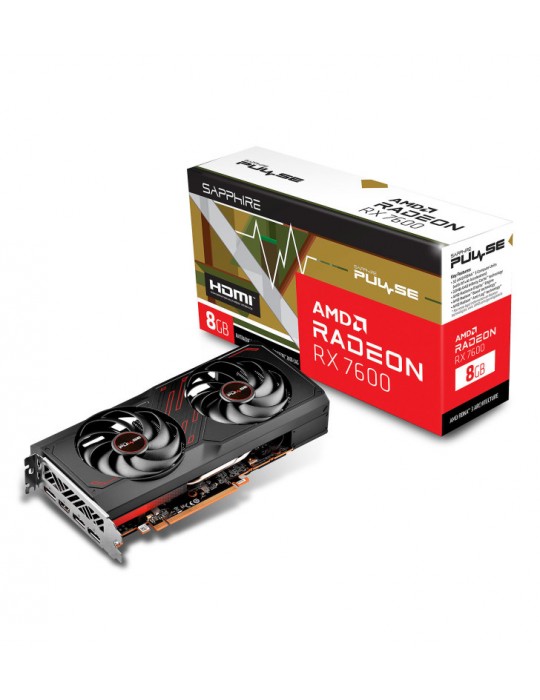 SAPPHIRE PULSE AMD RADEON" RX 7600 GAMING OC 8GB GDDR6