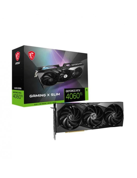 MSI GEFORCE RTX 4060 Ti GAMING X SLIM 16G carte graphique NVIDIA 16 Go GDDR6