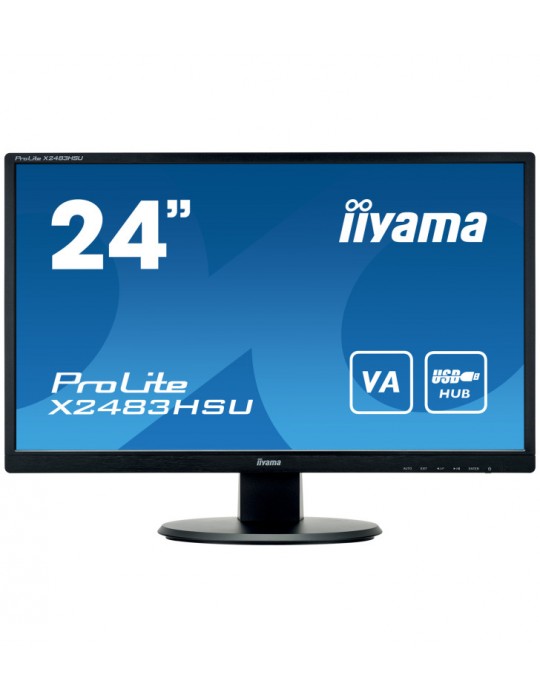 iiyama ProLite X2483HSU-B5 ÃƒÂ©cran plat de PC 60,5 cm (23.8") 1920 x 1080 pixels Full HD LED Noir