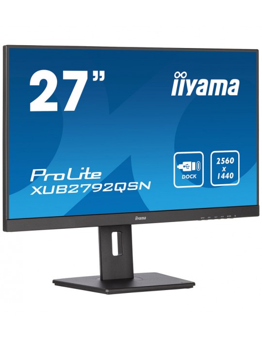 iiyama ProLite ÃƒÂ©cran plat de PC 68,6 cm (27") 2560 x 1440 pixels Wide Quad HD LED Noir