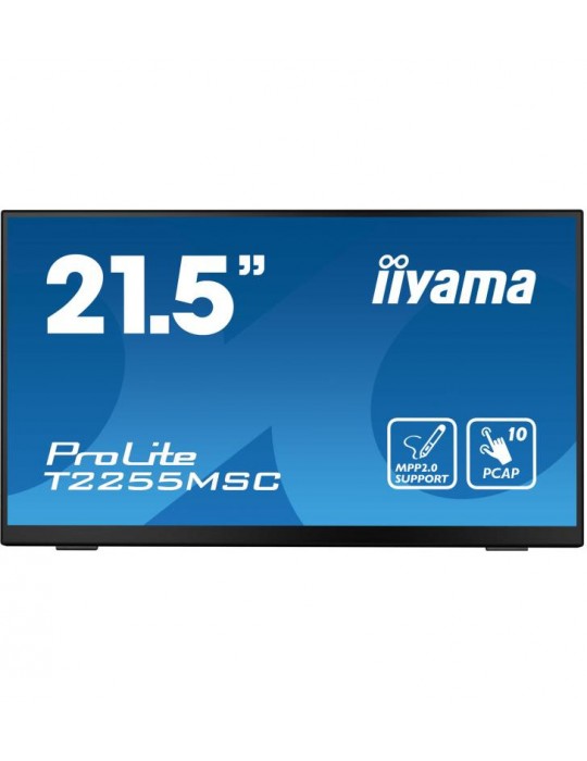 iiyama ProLite T2255MSC-B1 ÃƒÂ©cran plat de PC 54,6 cm (21.5") 1920 x 1080 pixels Full HD LCD Ãƒâ€°cran tactile Noir