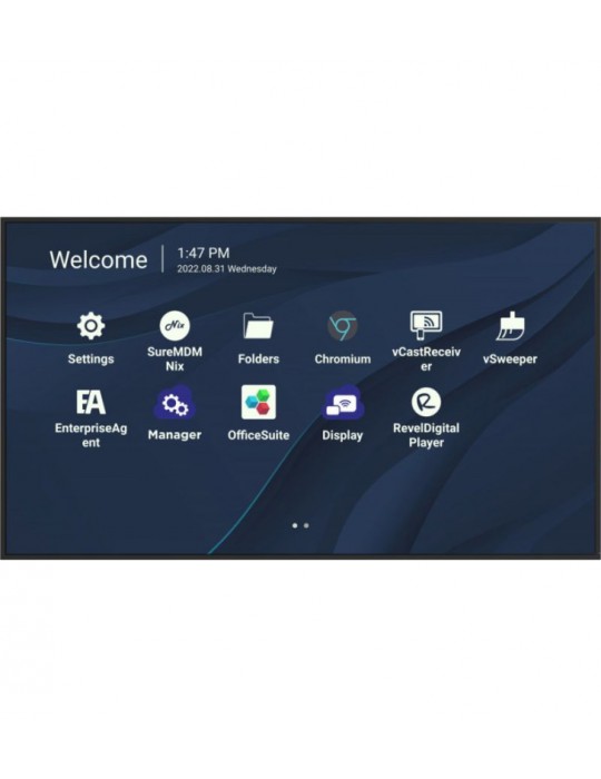 Viewsonic CDE8630 panneau d'affichage Mur Noir