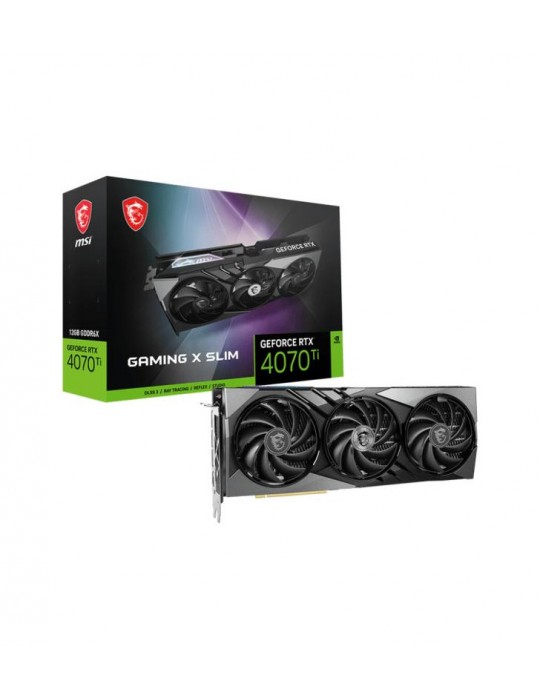 MSI GEFORCE RTX 4070 TI GAMING X SLIM 12G carte graphique NVIDIA 12 Go GDDR6X