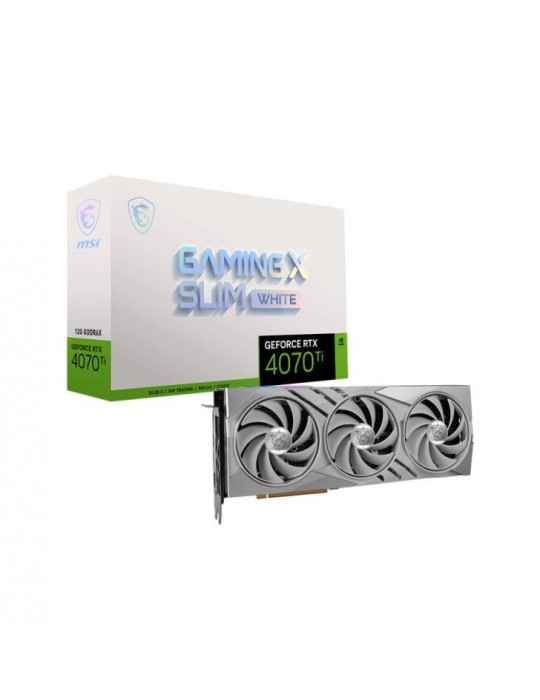 MSI GeForce RTX 4070 Ti GAMING X SLIM WHITE 12G NVIDIA 12 Go GDDR6X