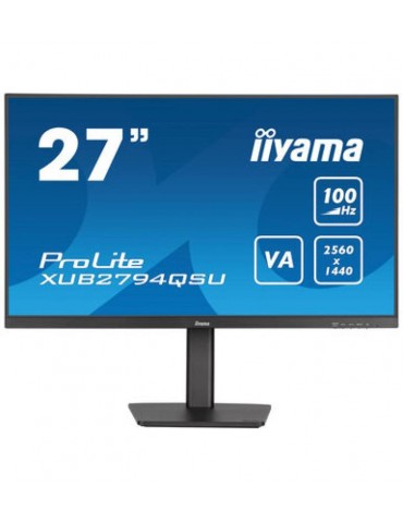 iiyama ProLite XUB2794QSU-B6 écran plat de PC 68,"6 cm (27") 2560 x 1440 pixels Wide Quad HD LCD Noir