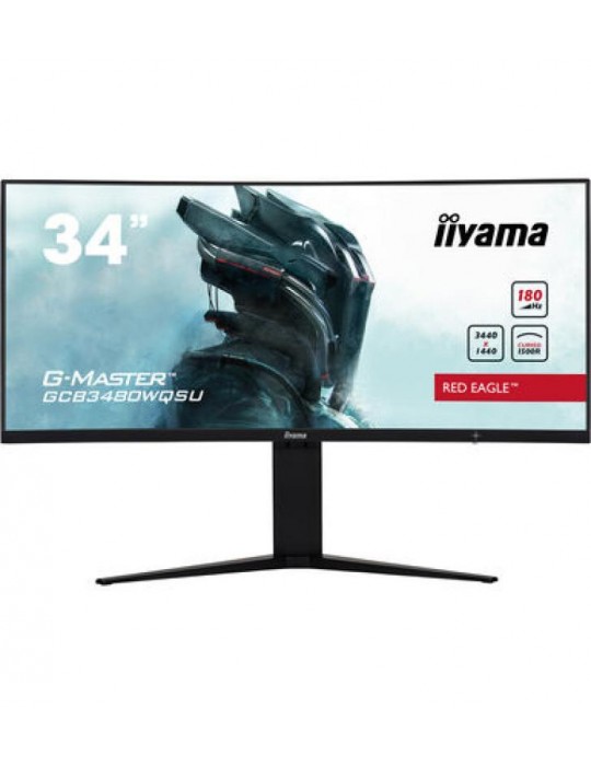 iiyama G-MASTER GCB3480WQSU-B1 écran plat de PC 86,4 cm (34") 3440 x 1440 pixels UltraWide Quad HD LCD Noir