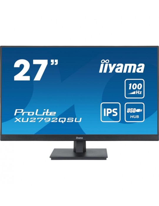 iiyama ProLite écran plat de PC 68,6 cm (27") 2560 x 1440 pixels Dual WQHD LED Noir