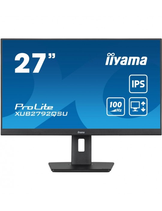 iiyama ProLite écran plat de PC 68,6 cm (27") 2560 x 1440 pixels Full HD LED Noir