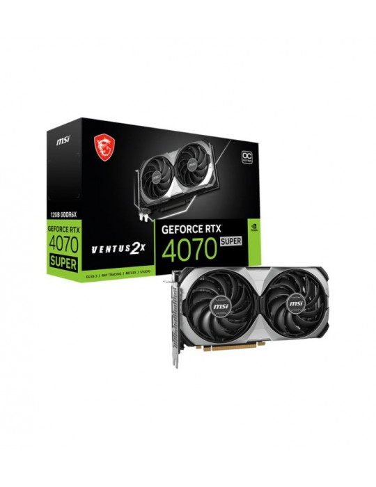 MSI VENTUS GeForce RTX 4070 SUPER 12G 2X OC NVIDIA 12 Go GDDR6X