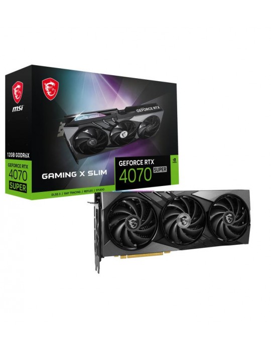 MSI GAMING GeForce RTX 4070 SUPER 12G X SLIM NVIDIA 12 Go GDDR6X