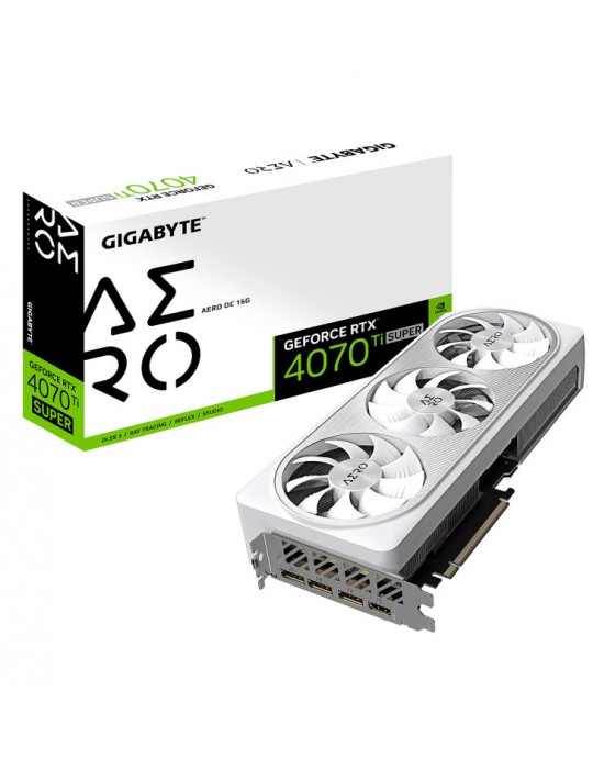 Gigabyte AERO GeForce RTX 4070 Ti SUPER OC 16G NVIDIA 16 Go GDDR6X