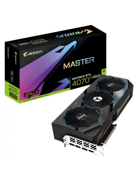 Gigabyte AORUS GeForce RTX 4070 Ti SUPER MASTER 16G NVIDIA 16 Go GDDR6X