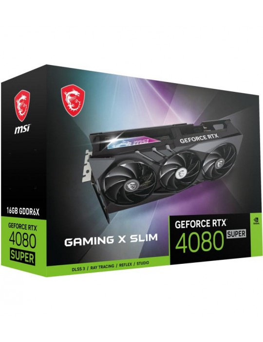 MSI GAMING GeForce RTX 4080 SUPER 16G X SLIM NVIDIA 16 Go GDDR6X