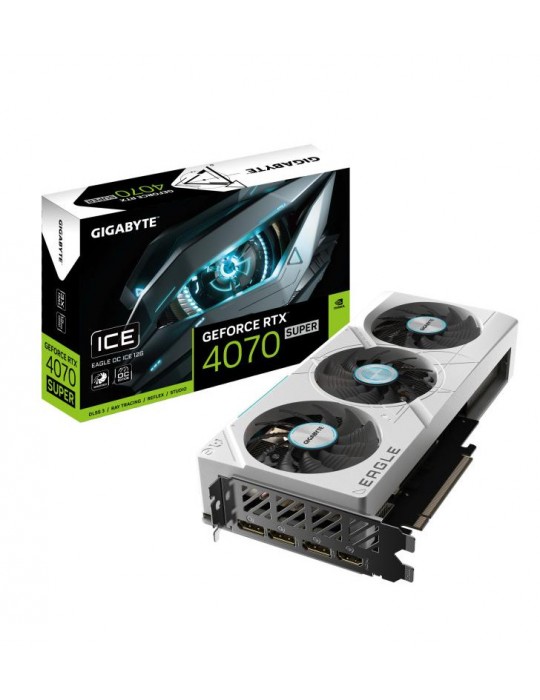 Gigabyte EAGLE GeForce RTX 4070 SUPER OC ICE NVIDIA 12 Go GDDR6X