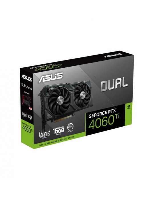 ASUS Dual -RTX4060TI-A16G NVIDIA GeForce RTX 4060 Ti 16 Go GDDR6