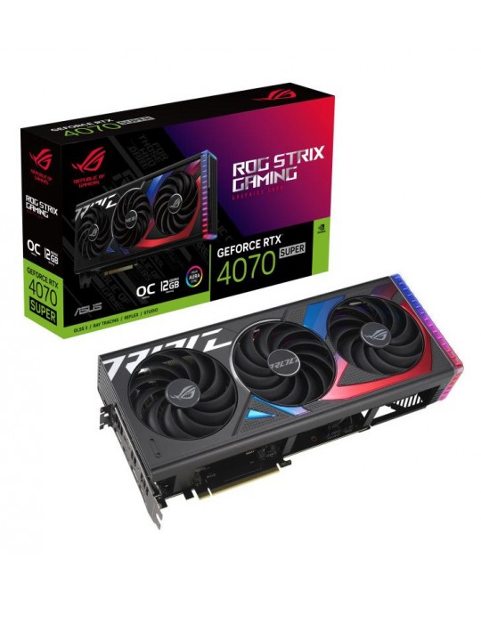 ASUS ROG -STRIX-RTX4070S-O12G-GAMING NVIDIA GeForce RTX 4070 SUPER 12 Go GDDR6X