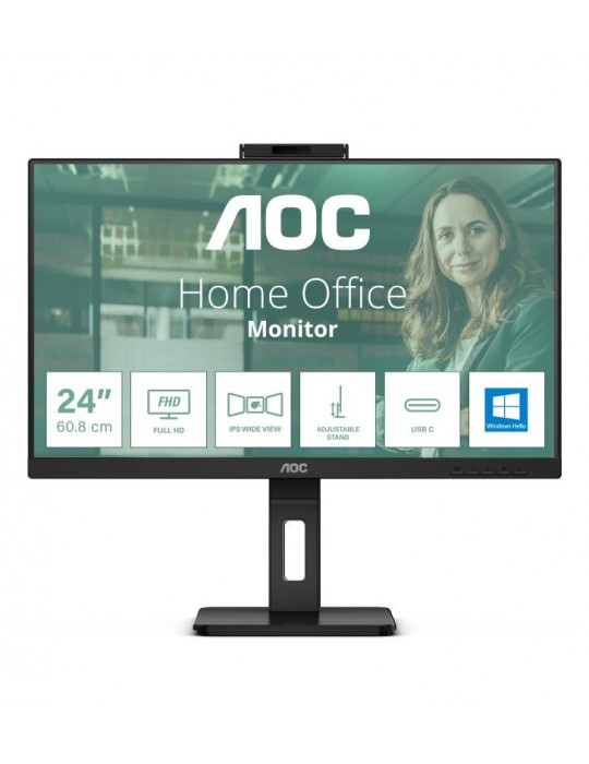 AOC 24P3CW écran plat de PC 60,5 cm (23.8") 1920 x 1080 pixels Full HD LED Noir