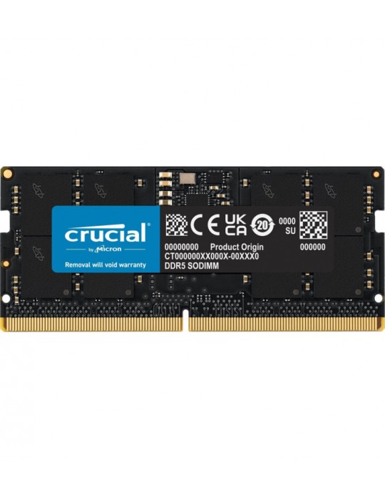 Crucial CT16G56C46S5 module de mémoire 16 Go 1 x 16 Go DDR5 5600 MHz ECC