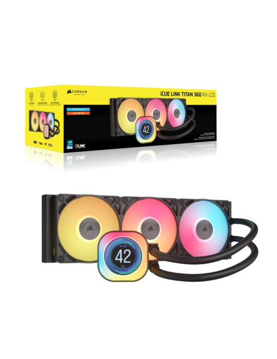 Corsair iCUE LINK TITAN 360 RX LCD Processeur | DOTIRI