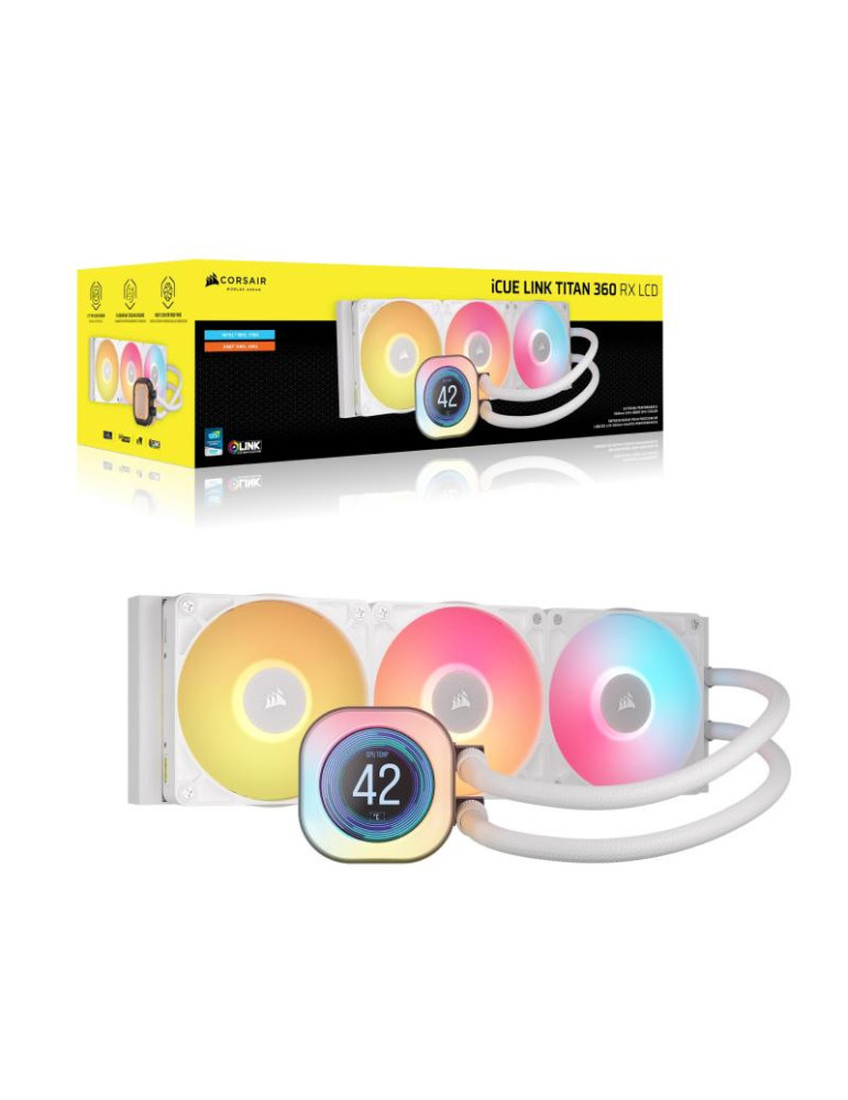 Corsair iCUE LINK TITAN 360 RX LCD Processeur | DOTIRI