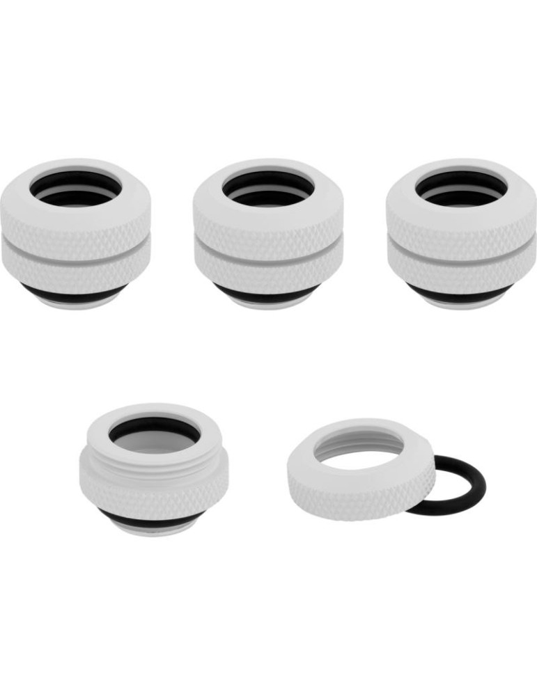 CORSAIR Hydro X Series XF Connecteur - Blanc (x 4)