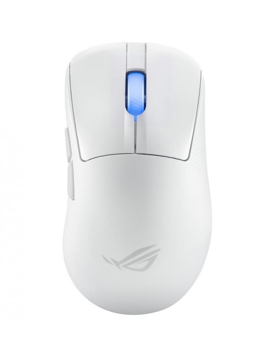 ASUS ROG Keris II Ace Wireless AimPoint White souris Droitier RF Wireless + Bluetooth + USB Type-A Optique 42000 DPI