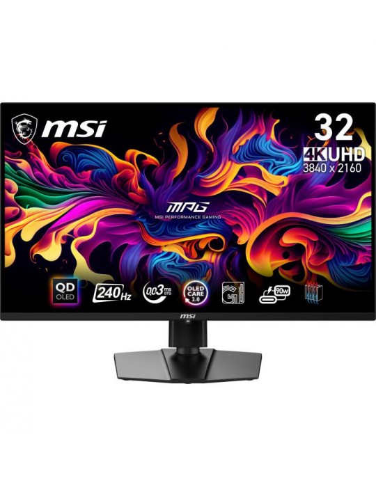 MSI MPG 321URX QD-OLED écran plat de PC 80 cm (31.5") 3840 x 2160 pixels 4K Ultra HD QDOLED Noir