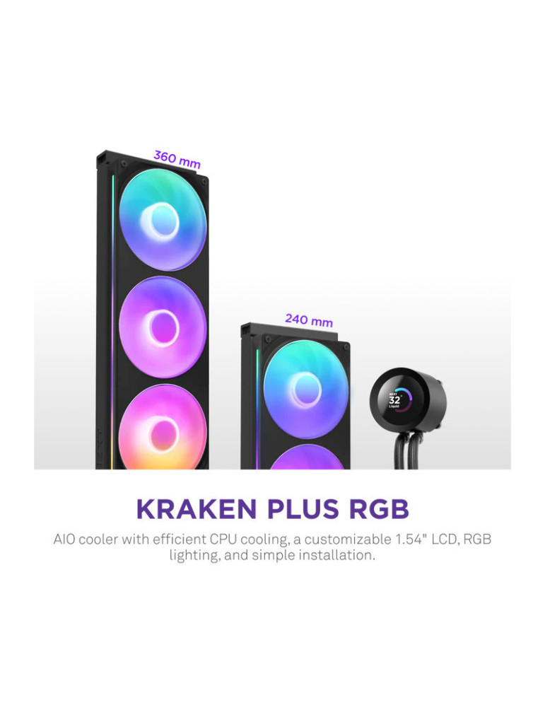 NZXT Kraken Plus RGB 240 Processeur | DOTIRI
