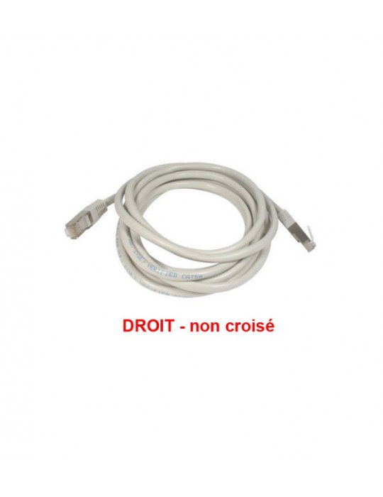 SMARTTECK RJ45 CAT-6 FTP blindé droit 10m