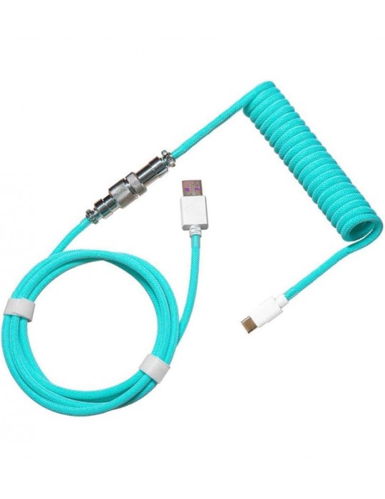 COOLER MASTER Coiled cable double-sleeved Cyan o