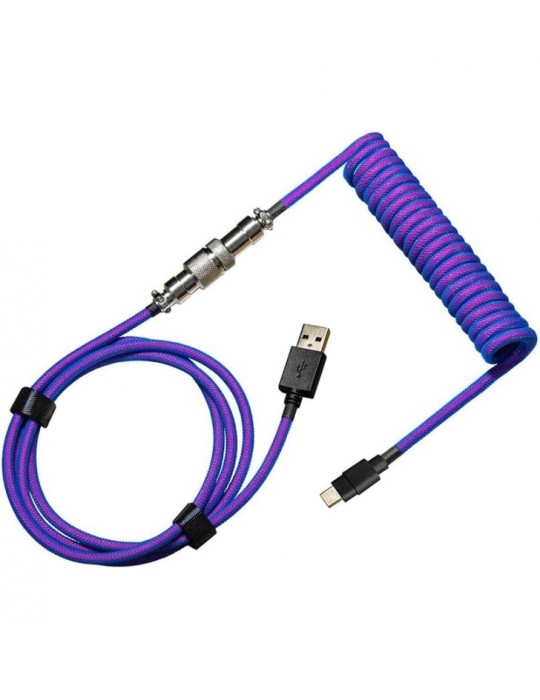 COOLER MASTER Coiled cable double-sleeved Blue-Purple o