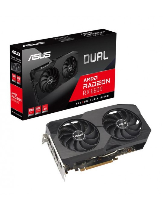 ASUS Dual -RX6600-8G-V2 AMD Radeon RX 6600 8 Go GDDR6