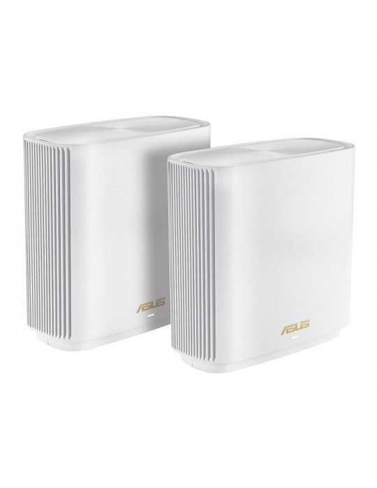 ASUS ZenWiFi AX (XT9) AX7800 2er Set Weiß Tri-bande (2,4 GHz / 5 GHz / 5 GHz) Wi-Fi 6 (802.11ax) Blanc 4 Interne