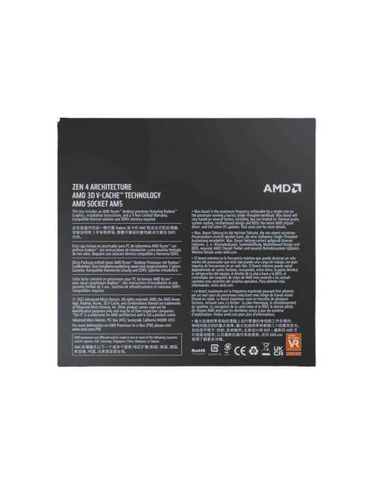 AMD Ryzen 9 7900X3D processeur 4,4 GHz 128 Mo L3 Boîte