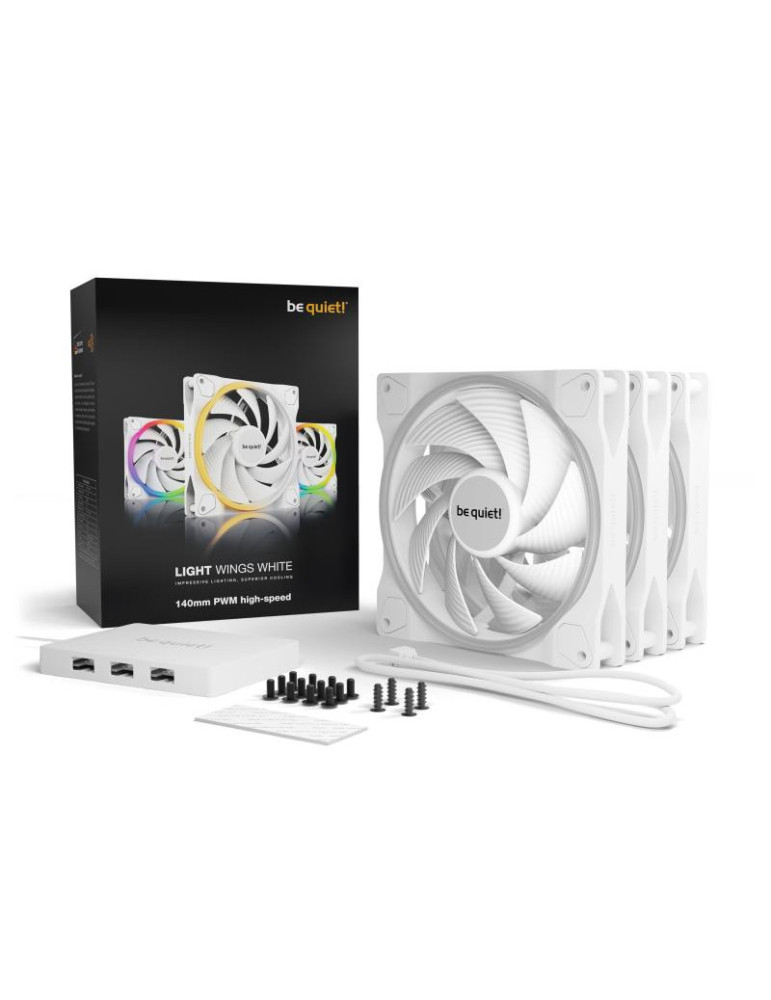 BE QUIET! LIGHT WINGS White 140mm PWM high-speed | DOTIRI
