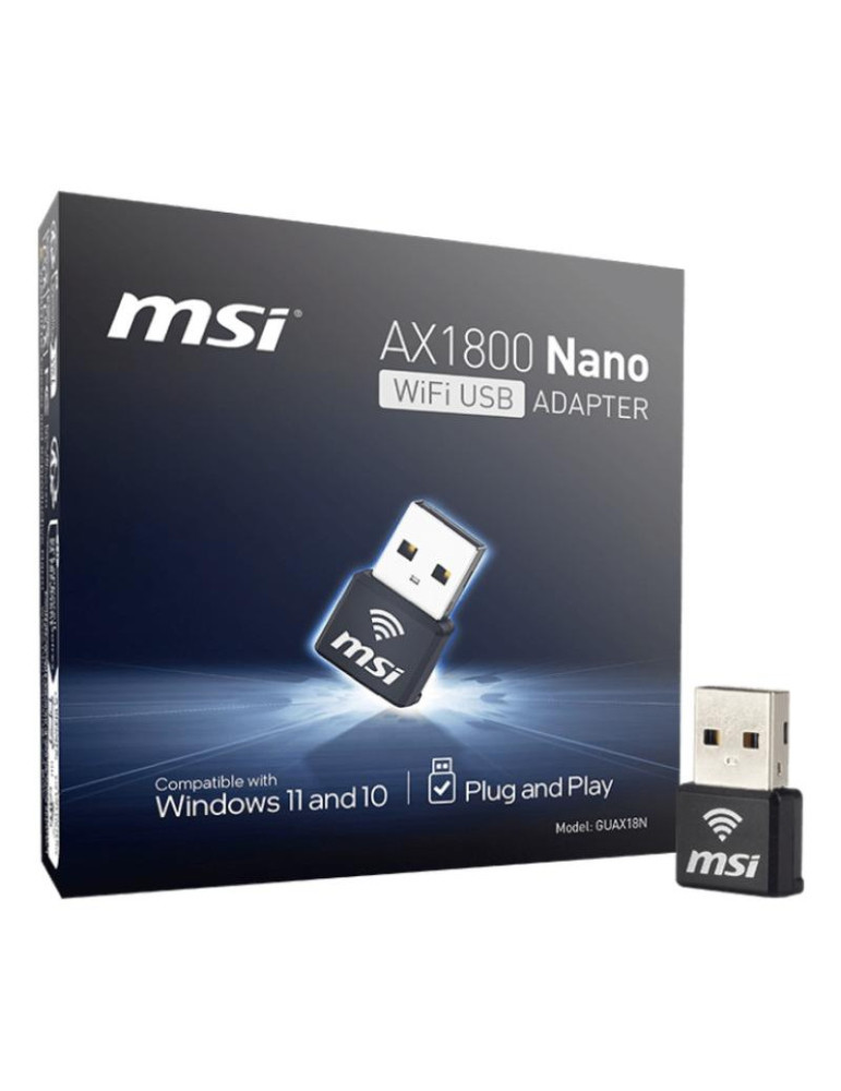 MSI AX1800 Nano WiFi USB Adapter WLAN 1201 Mbit/s | DOTIRI
