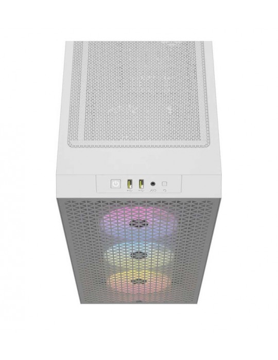 CORSAIR 3000D RGB AIRFLOW TEMPERED GLASS MID-TOWER WHITE