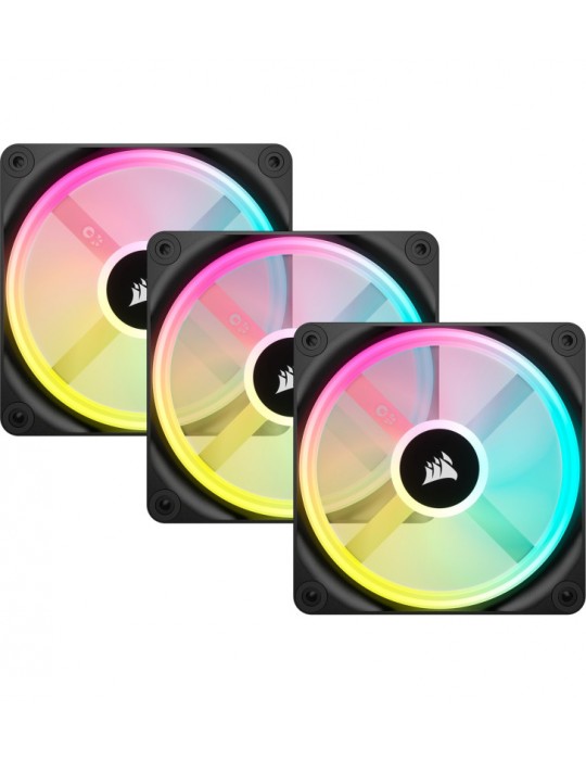 CORSAIR Kit de démarrage ventilateurs PWM 120 mm CORSAIR iCUE LINK QX120 RGB