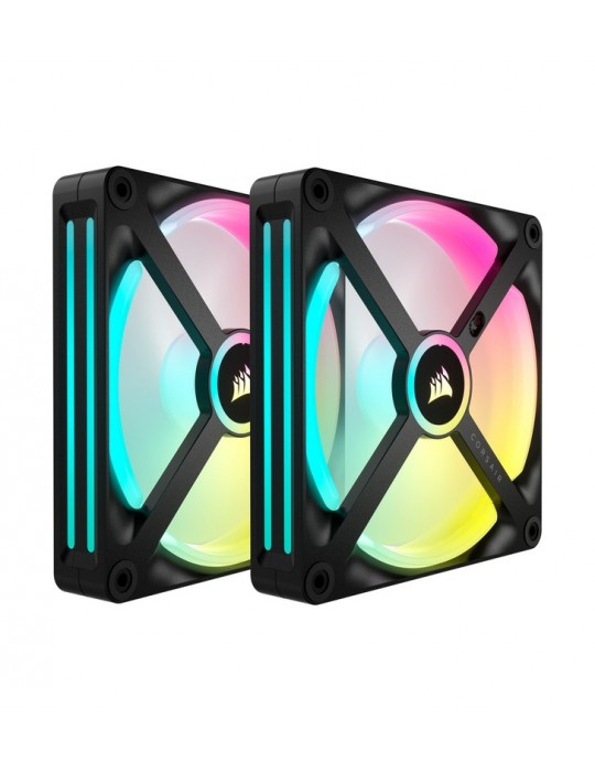 CORSAIR Kit de démarrage ventilateurs PWM 140 mm CORSAIR iCUE LINK QX140 RGB