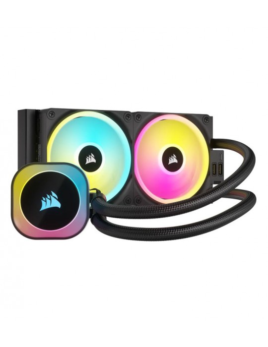 Corsair H100I Processeur Kit de refroidissement du liquide 12 cm Noir