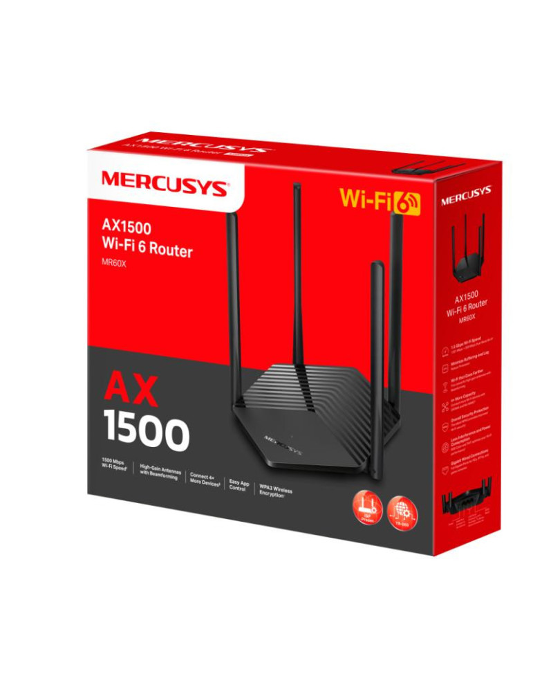 Mercusys MR60X routeur sans fil Gigabit Ethernet | DOTIRI