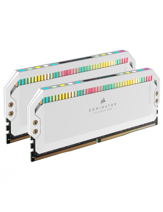 CORSAIR DOMINATOR PLATINUM RGB DDR5 RGB LED 6200 32G (2X16G) BLANC