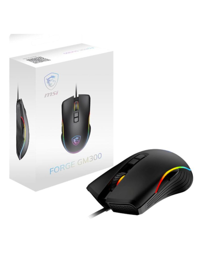 MSI FORGE GM300 souris Gaming Ambidextre USB | DOTIRI