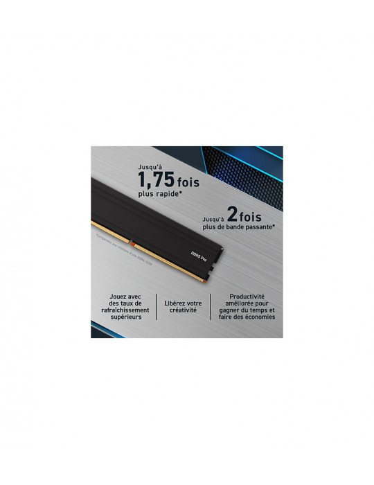 Crucial Pro module de mémoire 24 Go 1 x 24 Go DDR5 5600 MHz