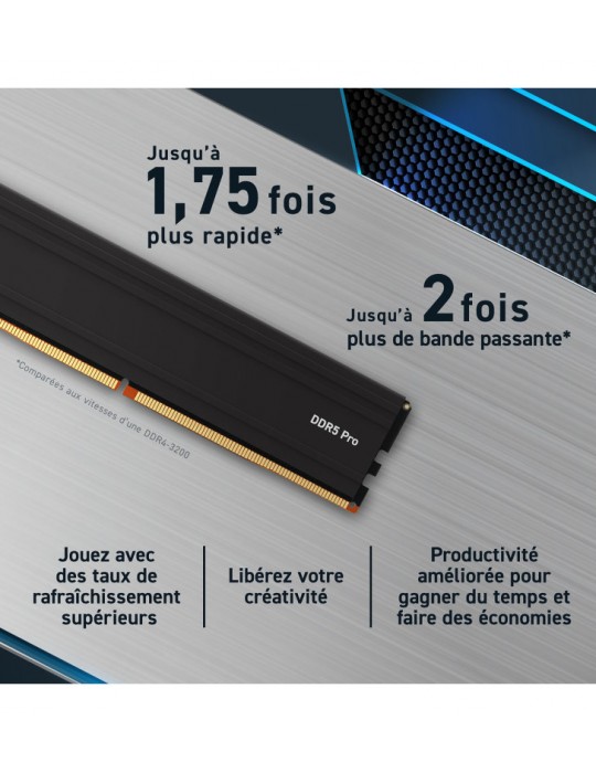 Crucial Pro module de mémoire 48 Go 1 x 48 Go DDR5 5600 MHz