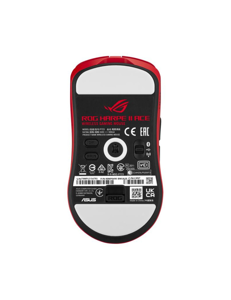ASUS ROG Harpe II Ace RED souris Gaming Droitier